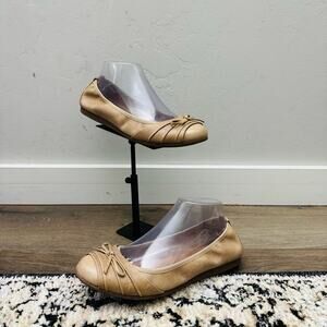 Born Chellan Brown Leather Ballet Flats Women’s Size 8